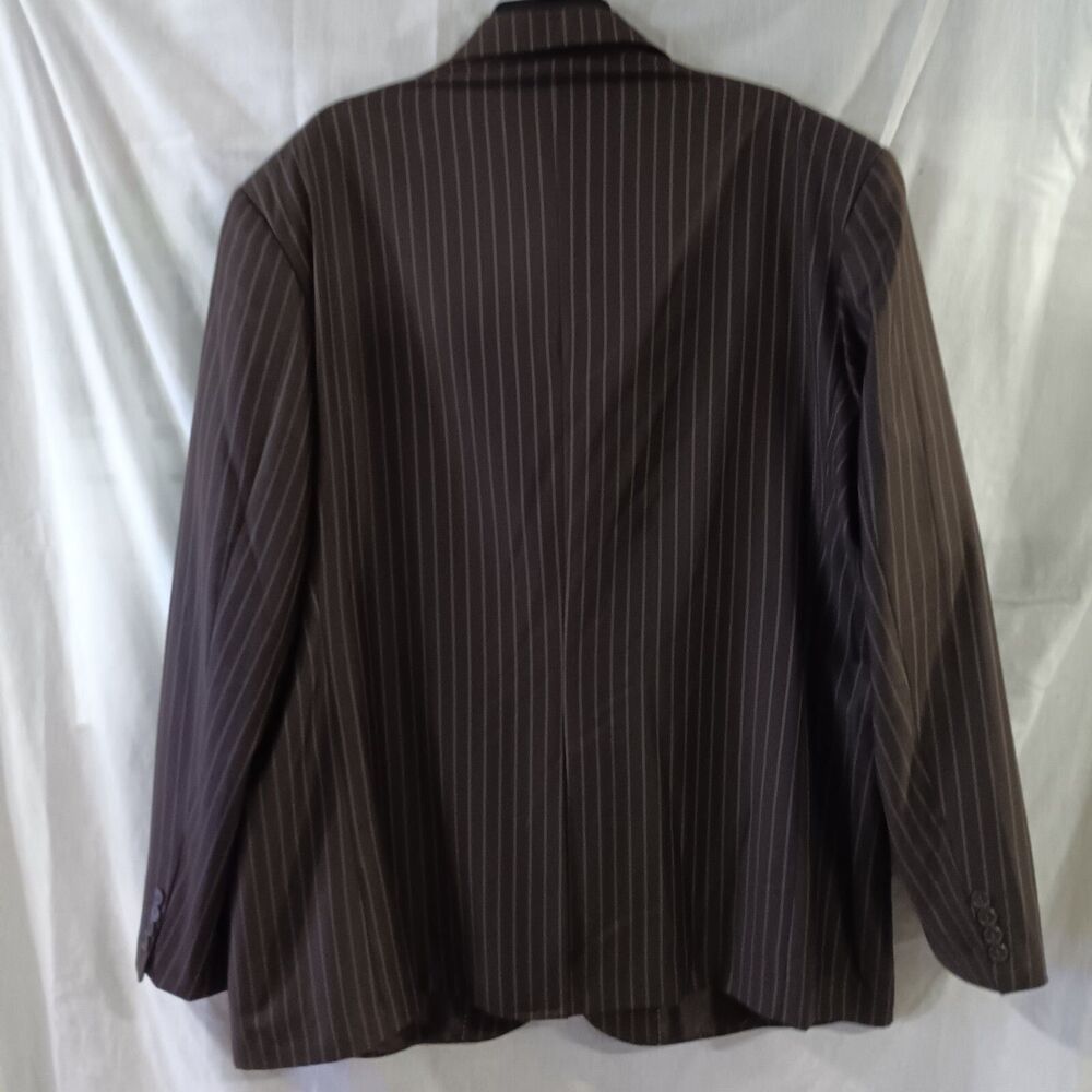 NWT Reportage RGA Made In Italy Striped Suit Jacket Sz 40 Hip Hop Church - Picture 2 of 11